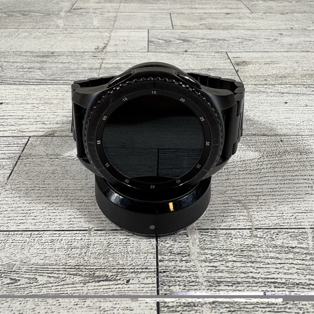 Samsung Gear S3 SM-R760 Black GPS 46MM For‎ Parts Only Or Repair